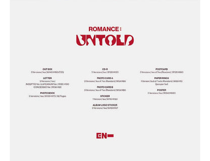 ENHYPEN - ROMANCE: Untold - 2nd Studio Album