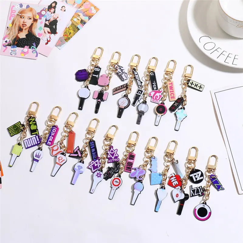 K-POP LIGHTSTICK KEYRINGS