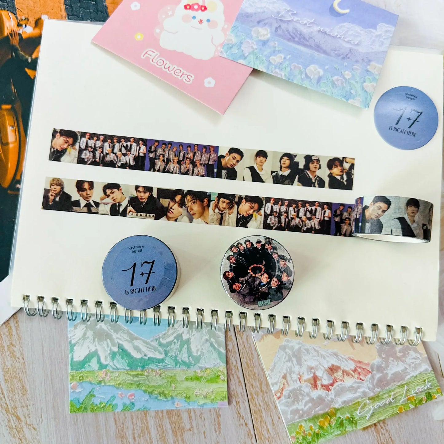 SEVENTEEN 17 IS RIGHT HERE DECORATIVE MASKING TAPE