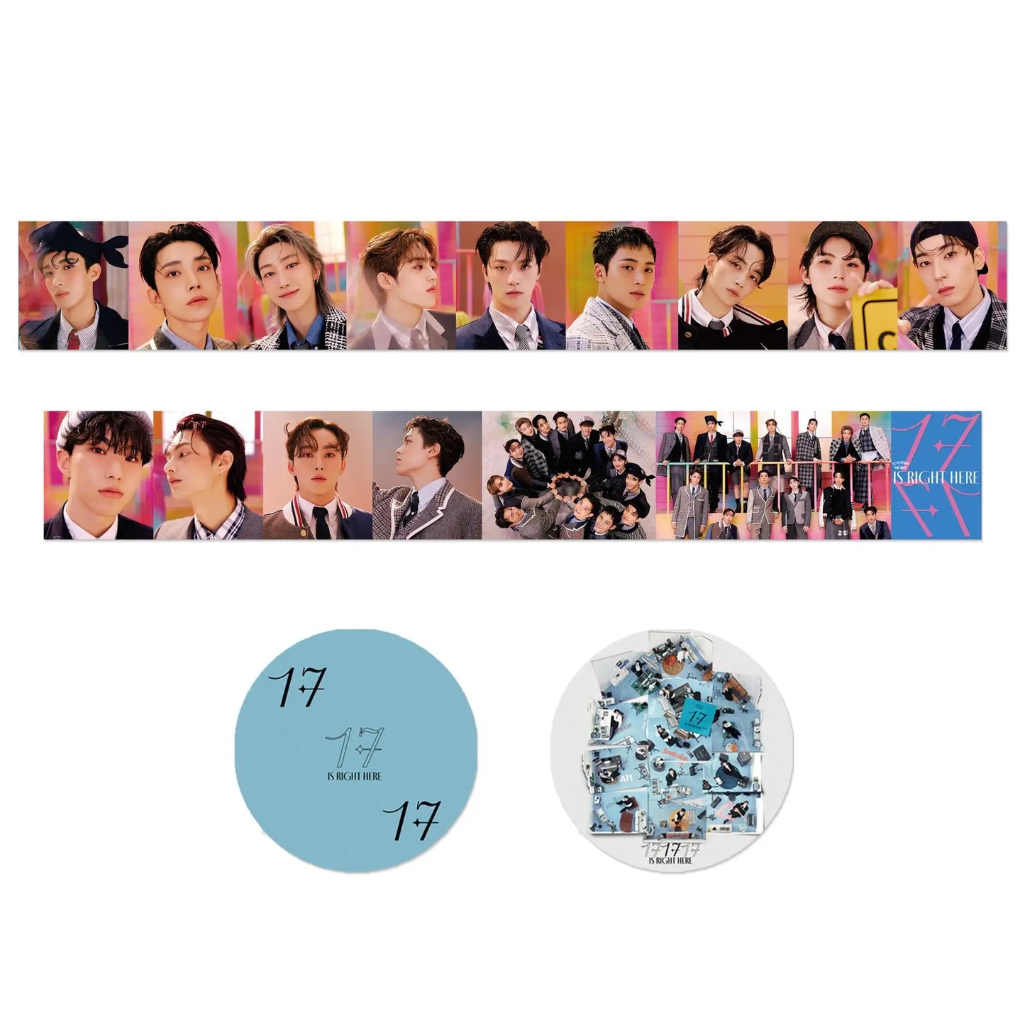 SEVENTEEN 17 IS RIGHT HERE DECORATIVE MASKING TAPE