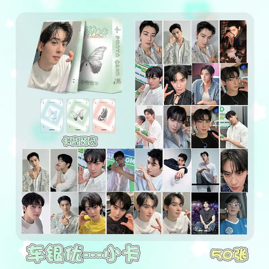 CHA EUNWOO HOLOGRAPHIC PHOTO CARD SET