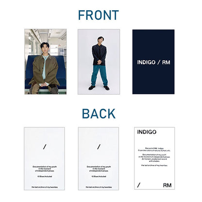 RM INDIGO 3PCS/SET PHOTO CARD