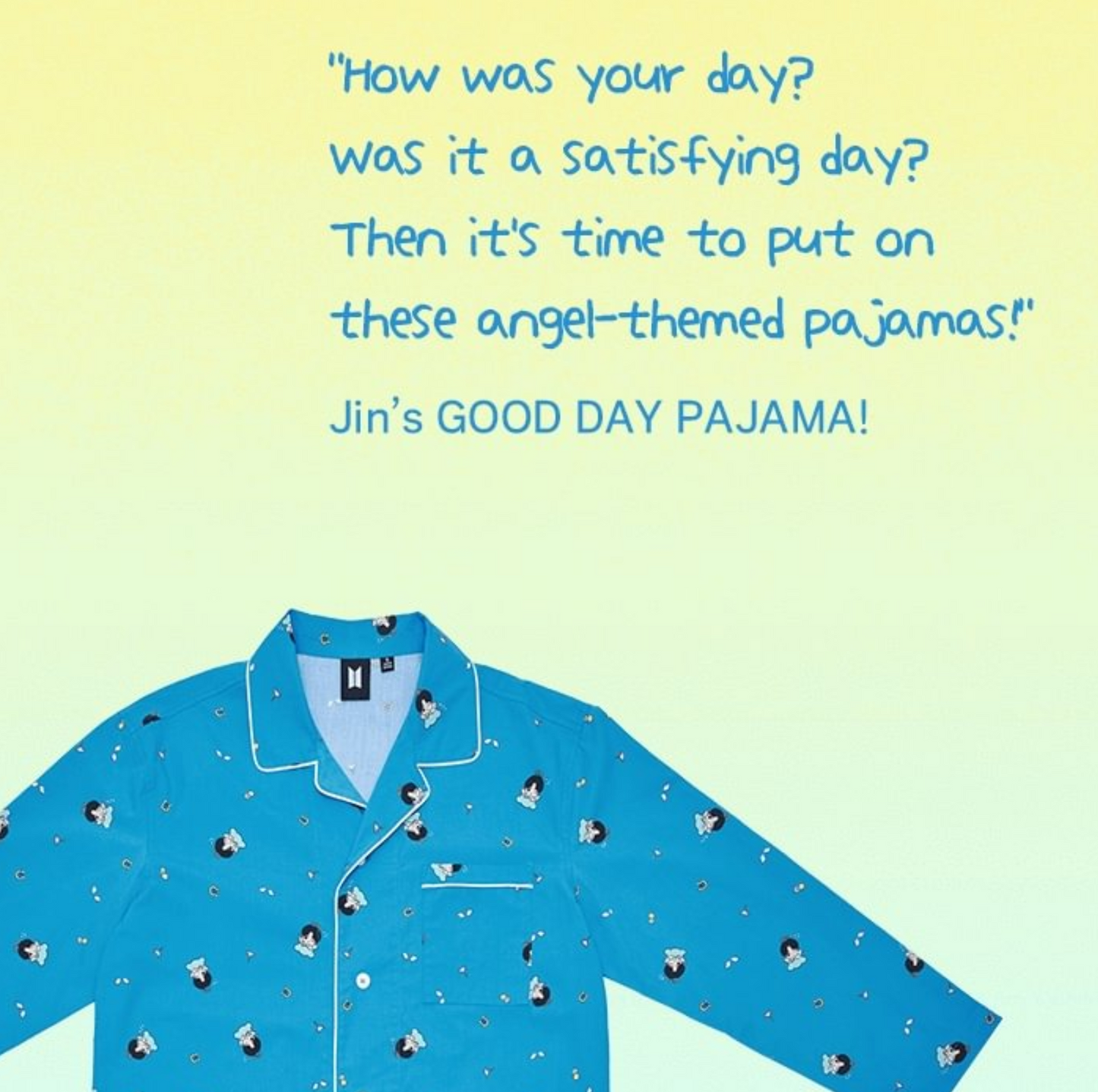 BTS Jin Good Day Bad Day Pajama [Artist-Made Collection]