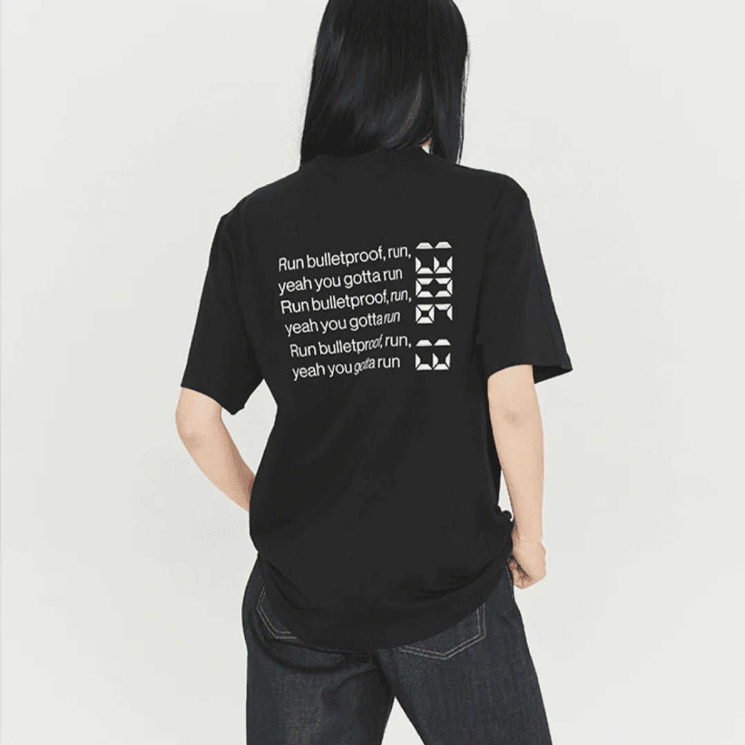 BTS Proof Run BTS S/S Black T-shirt