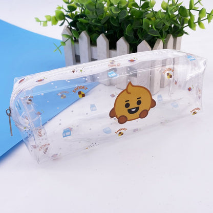 BT21 TRANSPARENT PENCIL CASE