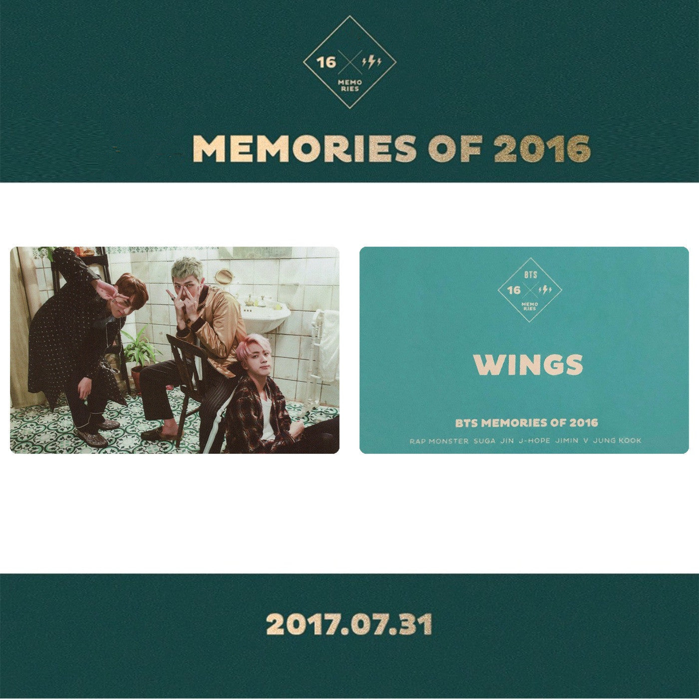 BTS MEMORIES PHOTO CARD [SPECIAL] (2016-2020) – HARU