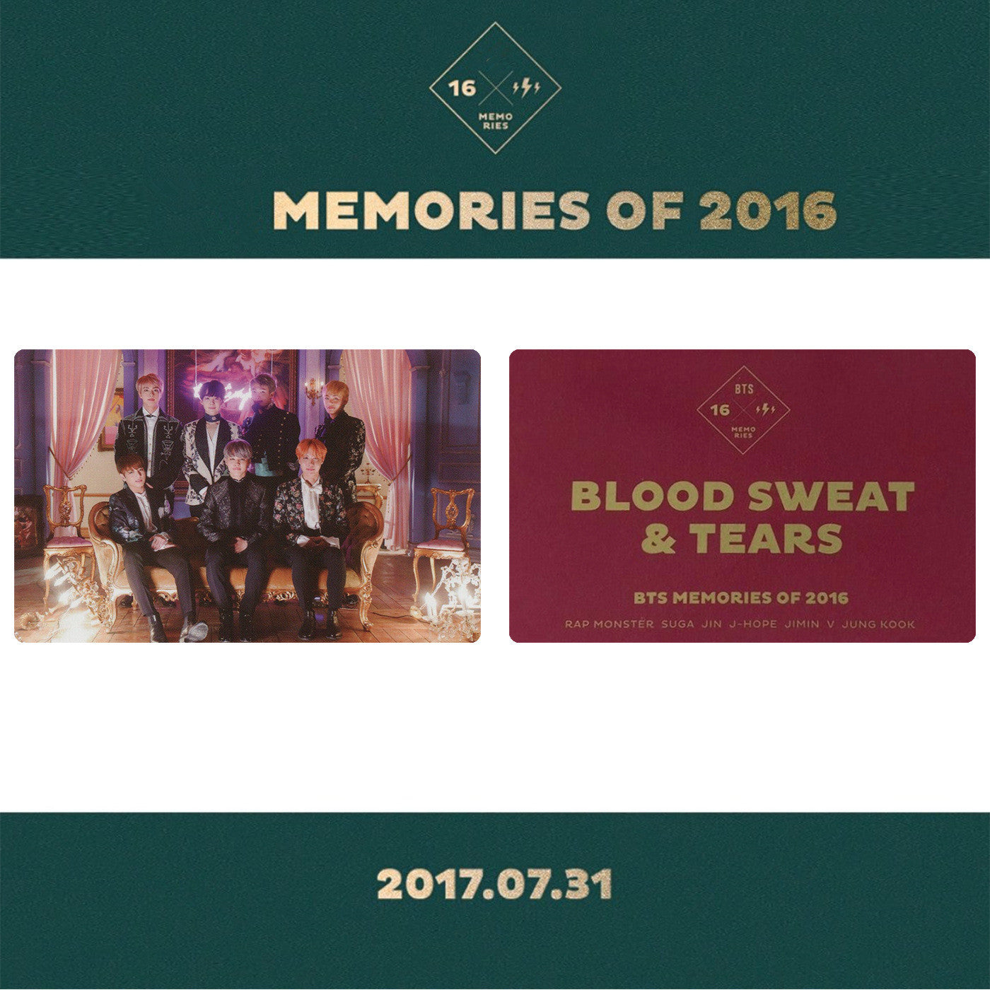 BTS MEMORIES PHOTO CARD [SPECIAL] (2016-2020) – HARU