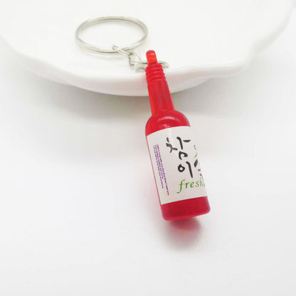 KOREAN SOJU BOTTLE ACRYLIC KEYCHAINS