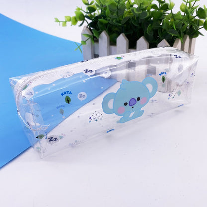 BT21 TRANSPARENT PENCIL CASE