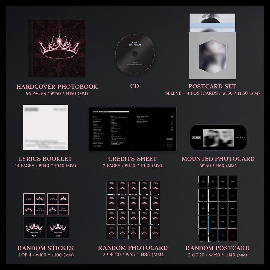 블랙 핑크-1 집 FULL ALBUM [THE ALBUM] + 선물 (포토 카드)