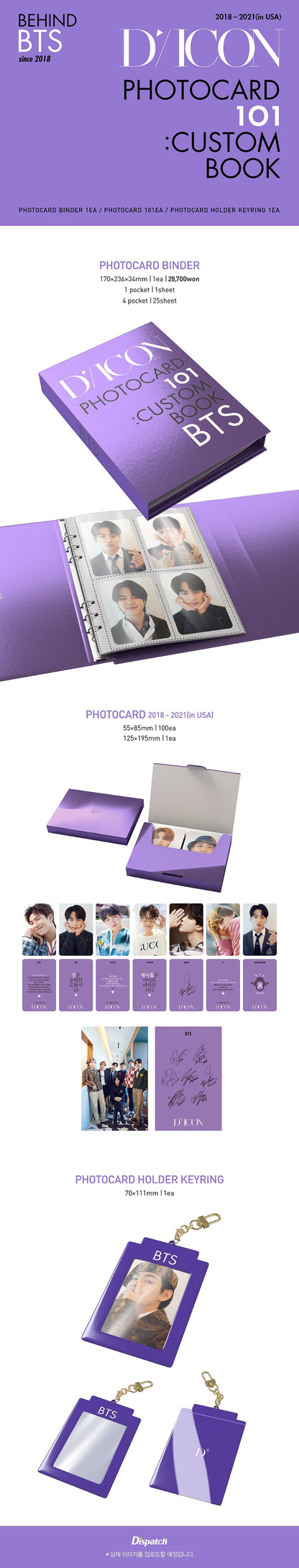 BTS DICON PHOTOCARD CUSTOM BOOK