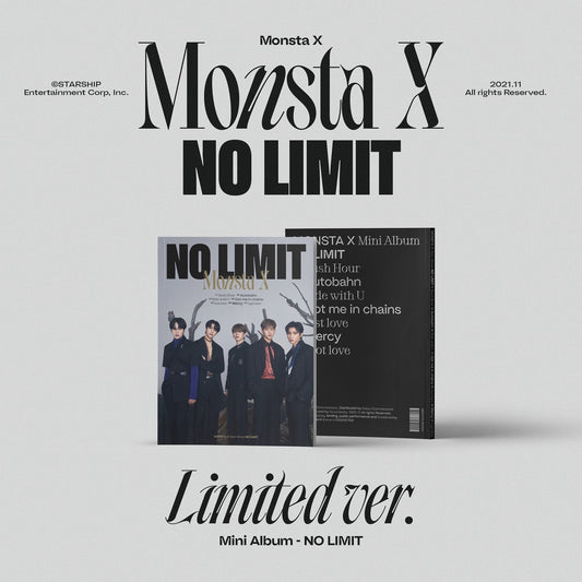 MONSTA X - 10TH MINI ALBUM NO LIMIT (LIMITED VER.)