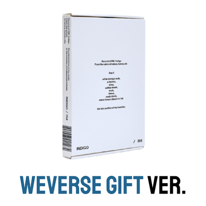 BTS RM - INDIGO 1ST SOLO ALBUM WEVERSE GIFT VER.