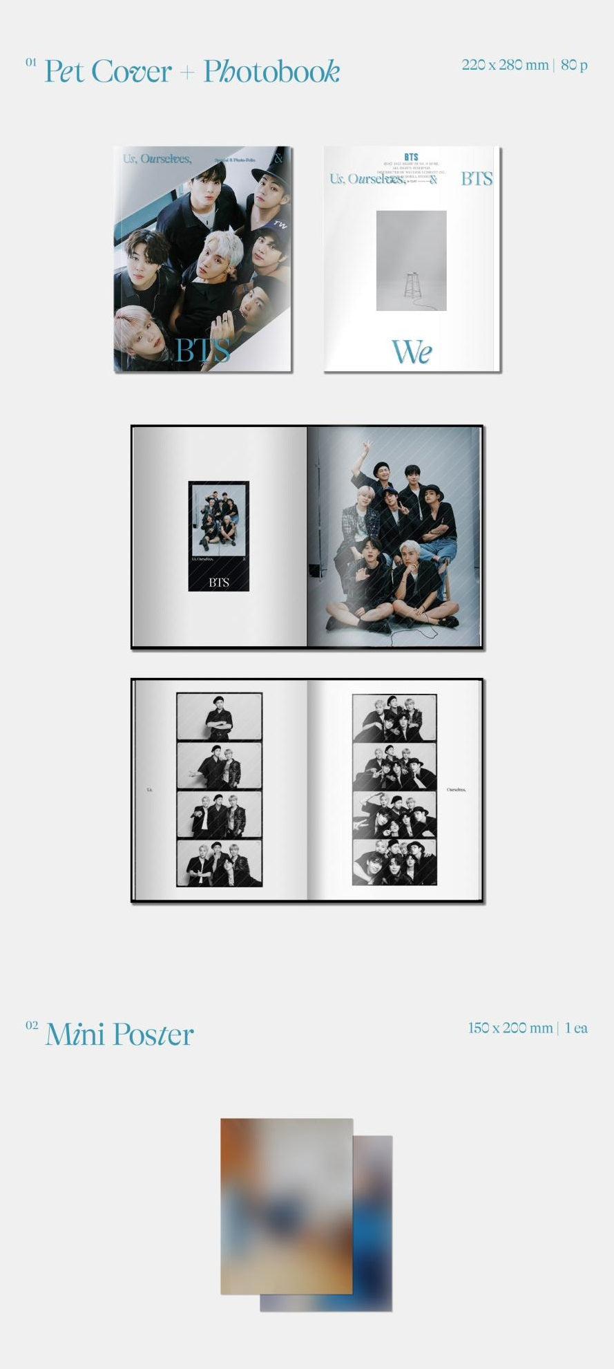 BTS - SPECIAL 8 PHOTO FOLIO US OURSELVES AND BTS WE