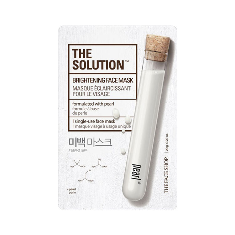 [THE FACE SHOP] THE SOLUTION BRIGHTENING FACE MASK