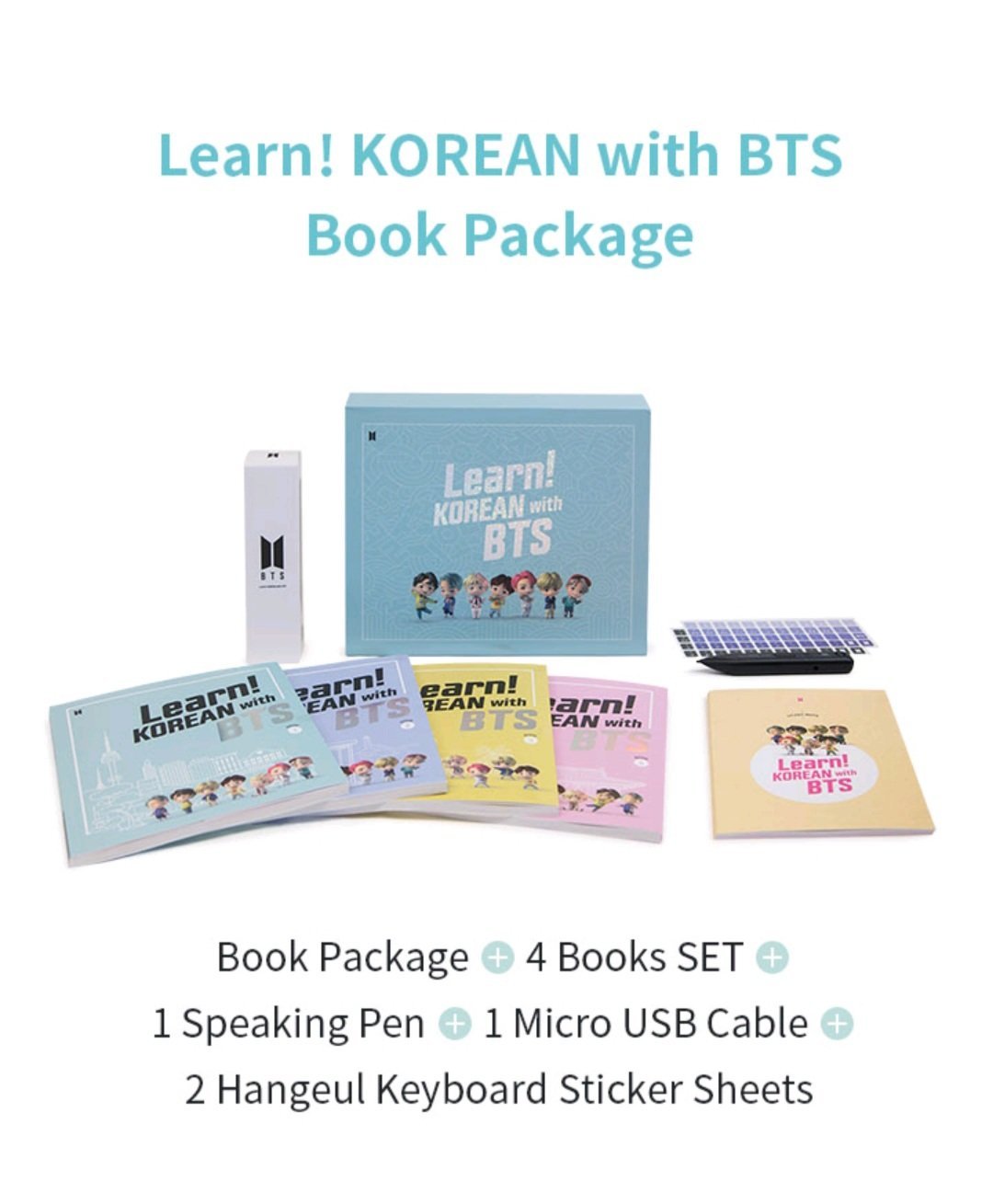 BTS - LEARN KOREAN WITH BTS BOOK PACKAGE